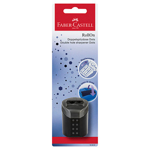FABER-CASTELL Dosenspitzer doppelt RollOn Dots schwarz