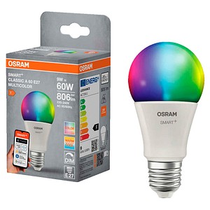 OSRAM LED-Lampe SMART+ MATTER Classic A60 E27 9 W matt, 1 St.