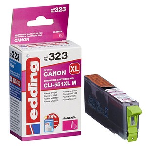 edding EDD-323 magenta Tintenpatrone ersetzt Canon CLI-551 XL edding EDD-323 magenta Tintenpatrone ersetzt Canon CLI-551 XL