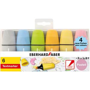 EBERHARD FABER Pastell Mini Textmarker farbsortiert, 6 St.