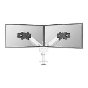 Neomounts Monitor-Halterung DS65S-950WH2 weiß für 2 Monitore, Tischklemme, Tischbohrung