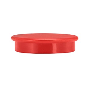 Magnete rot, Kunststoff Ø 2,4 x 0,63 cm, 10 St.