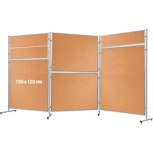 FRANKEN Trennwand ECO, doppelseitig, braun 120,0 x 120,0 cm