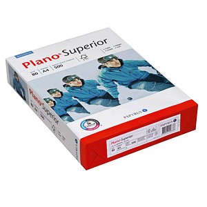 Plano Kopierpapier Superior DIN A4 80 g/qm 2-fach gelocht 500 Blatt Plano Kopierpapier Superior DIN A4 80 g/qm 2-fach gelocht 500 Blatt