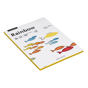 Rainbow Kopierpapier COLOURED PAPER gelb DIN A4 80 g/qm 100 Blatt Rainbow Kopierpapier COLOURED PAPER gelb DIN A4 80 g/qm 100 Blatt