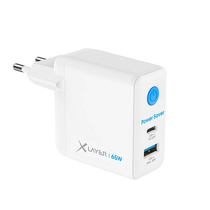 XLAYER Power Saver 65W Ladeadapter weiß, 65 Watt