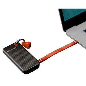 verbatim Pocket 1 TB externe SSD-Festplatte rot, schwarz