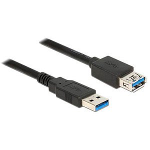 DeLOCK USB 3.0 A/USB 3.0 A Kabel 5,0 m schwarz, 1 St.