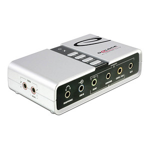 DeLOCK 61803 Sound Box 7.1  USB 2.0 B/3,5 mm Adapter