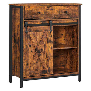 VASAGLE Sideboard, LSC100B01 braun 70,0 x 30,0 x 80,0 cm, 1 St.