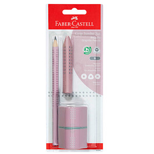 FABER-CASTELL GRIP Bleistift-Set B rose shadow, 1 Set