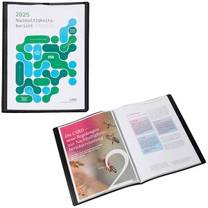 PAGNA Office Sichtbuch DIN A4, 20 Hüllen schwarz, 1 St.