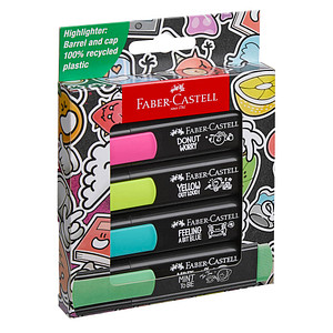 FABER-CASTELL Graffiti Textmarker farbsortiert, 4 St.