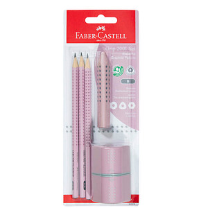 FABER-CASTELL GRIP 2001 Bleistift-Set B rose shadow, 1 Set