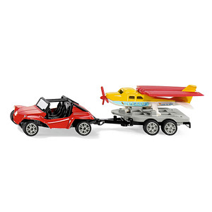 siku Buggy mit Anhänger und Sportflugzeug 10169600000 Spielzeugauto