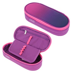 herlitz Schlampermäppchen befüllt Dip Dye pink/purple, 21,5 x 9,5 cm