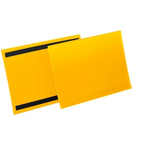 50 DURABLE Magnettaschen gelb 31,1 x 22,5 cm