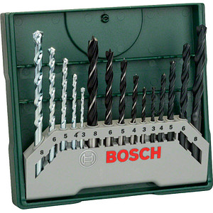 BOSCH Mini-X-Line Bohrer-Set, 15-teilig