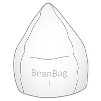 BeanBag BRAVA® rot POINT ++ büroplus SITTING L Sitzsack
