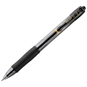 PILOT G2 Gelschreiber schwarz/transparent 0,4 mm, Schreibfarbe: schwarz, 1 St.