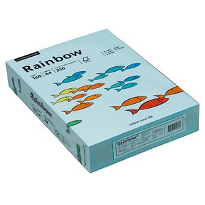 Rainbow Kopierpapier COLOURED PAPER mittelblau DIN A4 160 g/qm 250 Blatt Rainbow Kopierpapier COLOURED PAPER mittelblau DIN A4 160 g/qm 250 Blatt