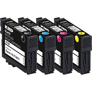 4 KMP E158V schwarz, cyan, magenta, gelb Tintenpatronen ersetzen EPSON 18 / T1806 4 KMP E158V schwarz, cyan, magenta, gelb Tintenpatronen ersetzen EPSON 18 / T1806