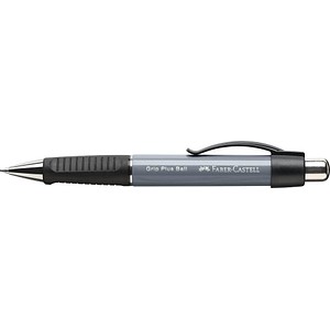 FABER-CASTELL Kugelschreiber GRIP Plus Ball stone grey, Schreibfarbe: blau, 1 St.