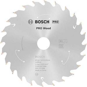 AKTION: BOSCH PRO Wood Kreissägeblatt 136,0 mm, 24 Zähne mit Prämie nach Registrierung