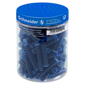 Schneider Tintenpatronen für Füller blau 100 St.