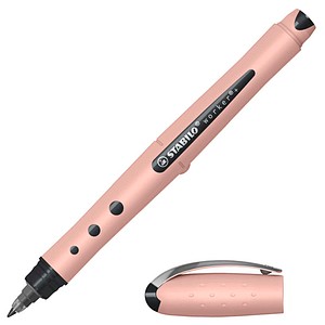 STABILO worker®+ medium NatureCOLORS Wildflower Tintenroller rouge 0,5 mm, Schreibfarbe: blau, 1 St.