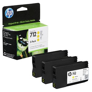 3 HP 712 (3ED79A) gelb Tintenpatronen 3 HP 712 (3ED79A) gelb Tintenpatronen