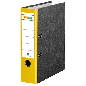büroplus Ordner gelb marmoriert Karton 8,0 cm DIN A4, 1 St.