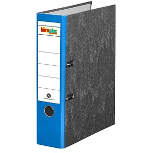 büroplus Ordner blau marmoriert Karton 8,0 cm DIN A4, 1 St.