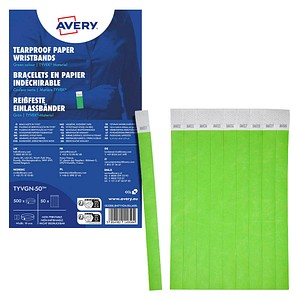 AVERY Zweckform Eintrittsbänder grün, 500 St.