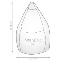 ++ BeanBag grün XL Sitzsack Easy SITTING büroplus POINT