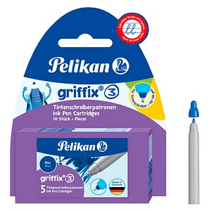 Pelikan griffix®3 Tintenrollerminen königsblau 10 St.