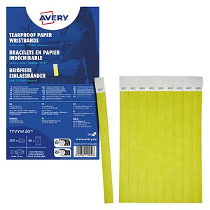 AVERY Zweckform Eintrittsbänder gelb, 500 St.