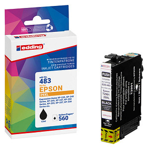 edding EDD-483 schwarz Druckerpatrone kompatibel zu EPSON 29XL / T2991XL