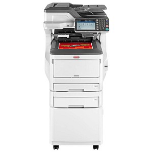 OKI MC853dnct 4 in 1 Farblaser-Multifunktionsdrucker grau