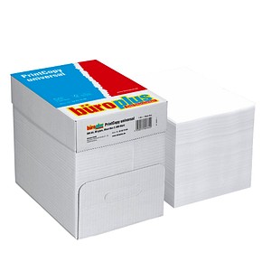 büroplus Kopierpapier PrintCopy universal DIN A4 80 g/qm 2.500 Blatt Maxi-Box