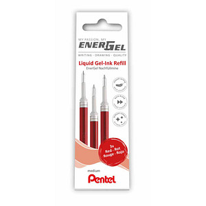 Pentel EnerGel Gelschreiberminen rot 0,35 mm 3 St.