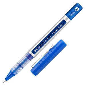 FABER-CASTELL Free Ink Tintenroller grau 0,2 mm, Schreibfarbe: blau, 1 St.