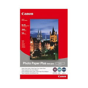 Canon Fotopapier SG-201 10,0 x 15,0 cm satiniert 260 g/qm 50 Blatt