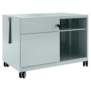 BISLEY Note™ Caddy Rollcontainer silber 2 Auszüge 80,0 x 49,0 x 56,3 cm