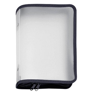 FolderSys Reißverschlussbeutel transparent/schwarz 0,5 mm, 1 St.