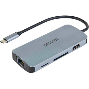 DICOTA USB-Hub D32062 8-fach silber