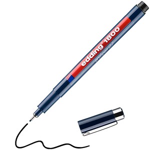edding 1800 Fineliner schwarz 0,7 mm, 1 St.