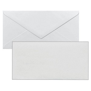 SIGEL Briefumschläge DIN lang ohne Fenster weiß nassklebend 50 St.