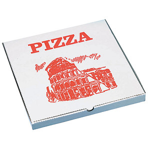 100 STARPAK Pizzakartons 26,0 x 26,0 cm
