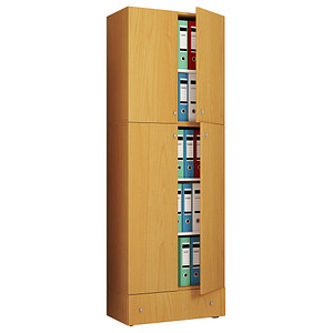 VCM my office Aktenschrank XXL Lona, 917794 buche 3 Fachböden 70,0 x 200,0 x 39,0 cm